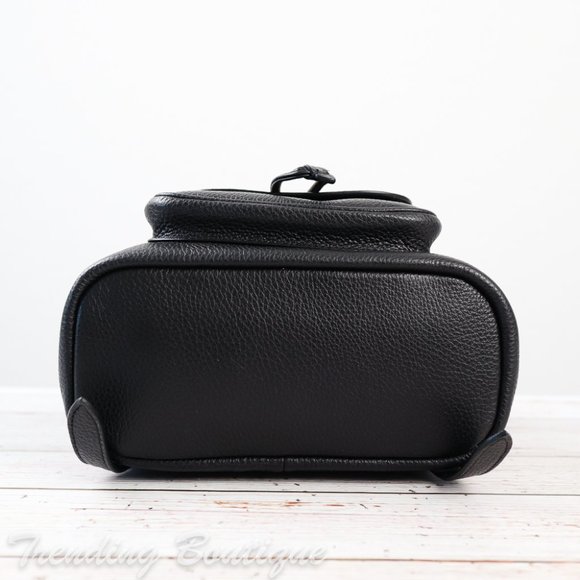 NWT Coach Pennie Leather Backpack 22 in Black - Picture 9 of 12